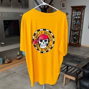 Bright Yellow Billy Bones Raceway T-Shirt men’s 2XL